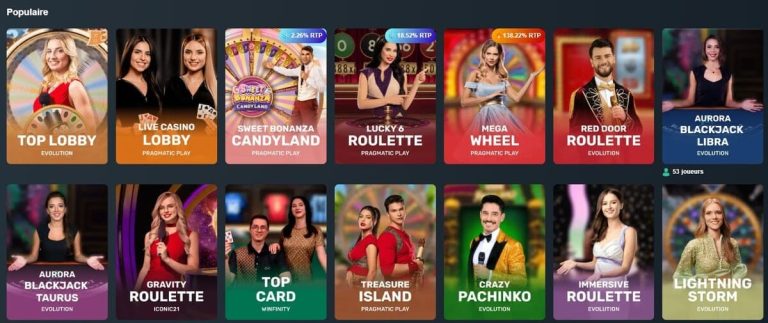 Vave Casino jeux live