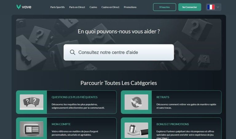 Vave Casino support client